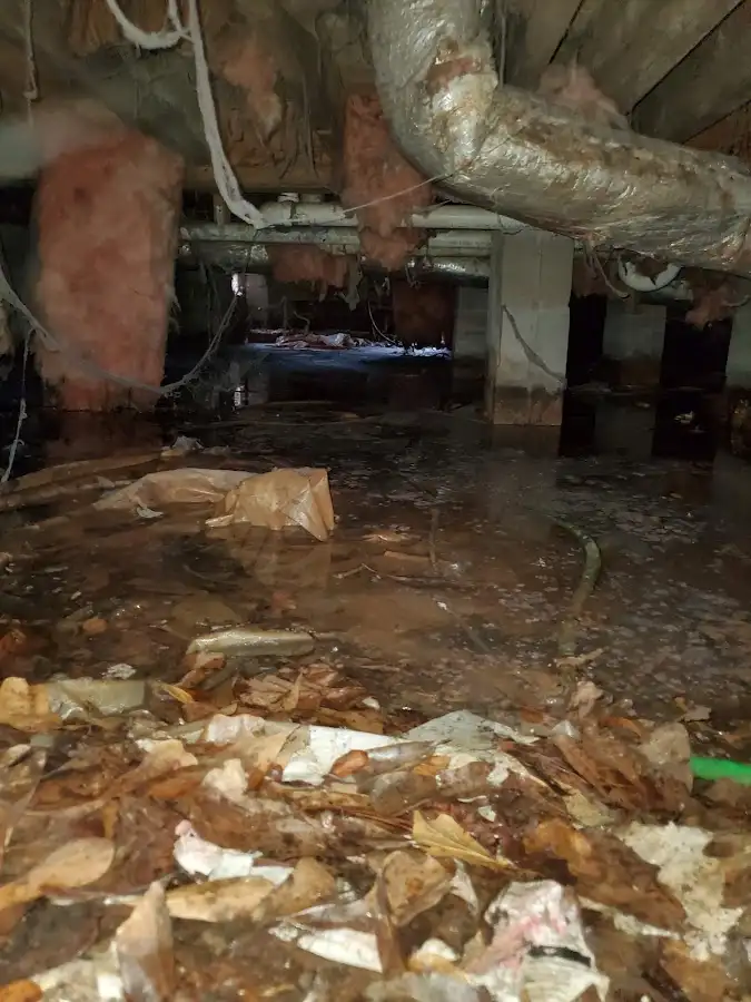 Crawl space flood assessment for Commercial Water Damage Restoration in Linda