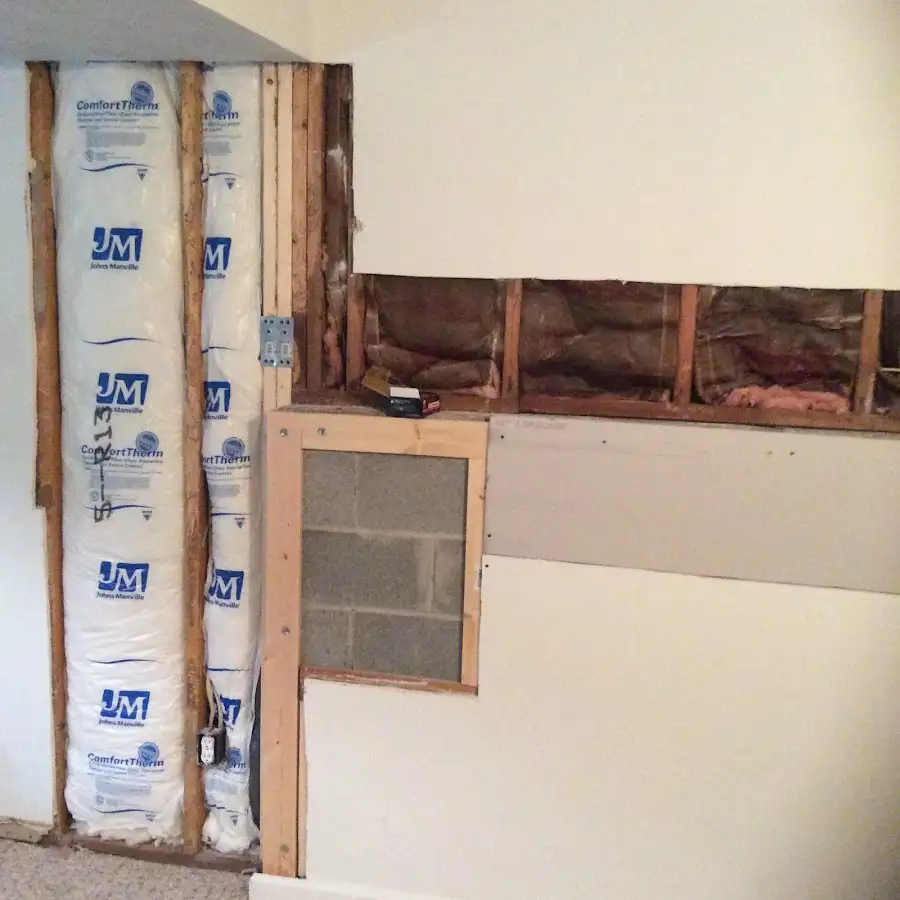 Wall insulation replacement during Structural Drying in Linda